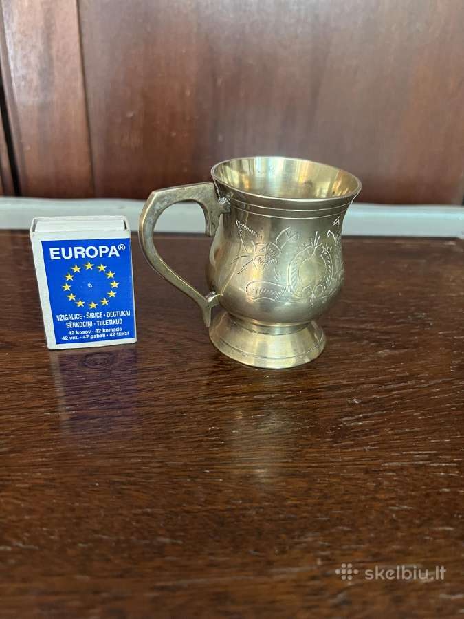 Vintažinis metalinis puodelis - nuotraukos Nr. 6