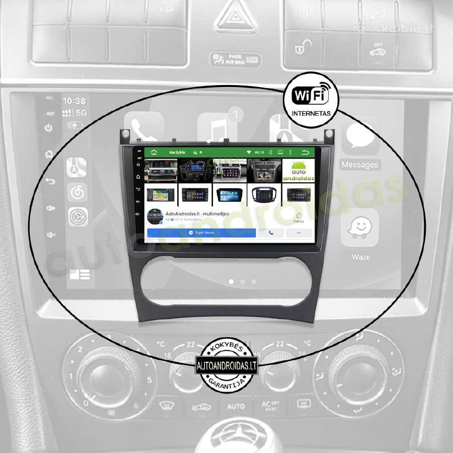 Mercedes C W203 Clk W209 G W463 Android multimedia - nuotraukos Nr. 2