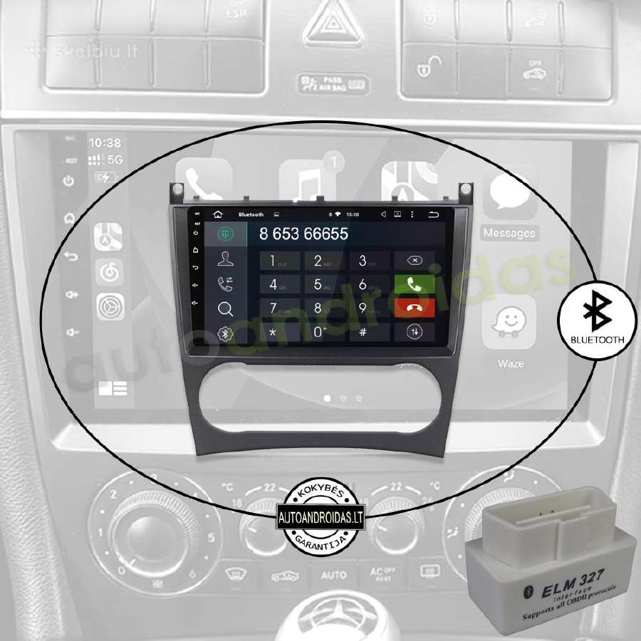 Mercedes C W203 Clk W209 G W463 Android multimedia - nuotraukos Nr. 4