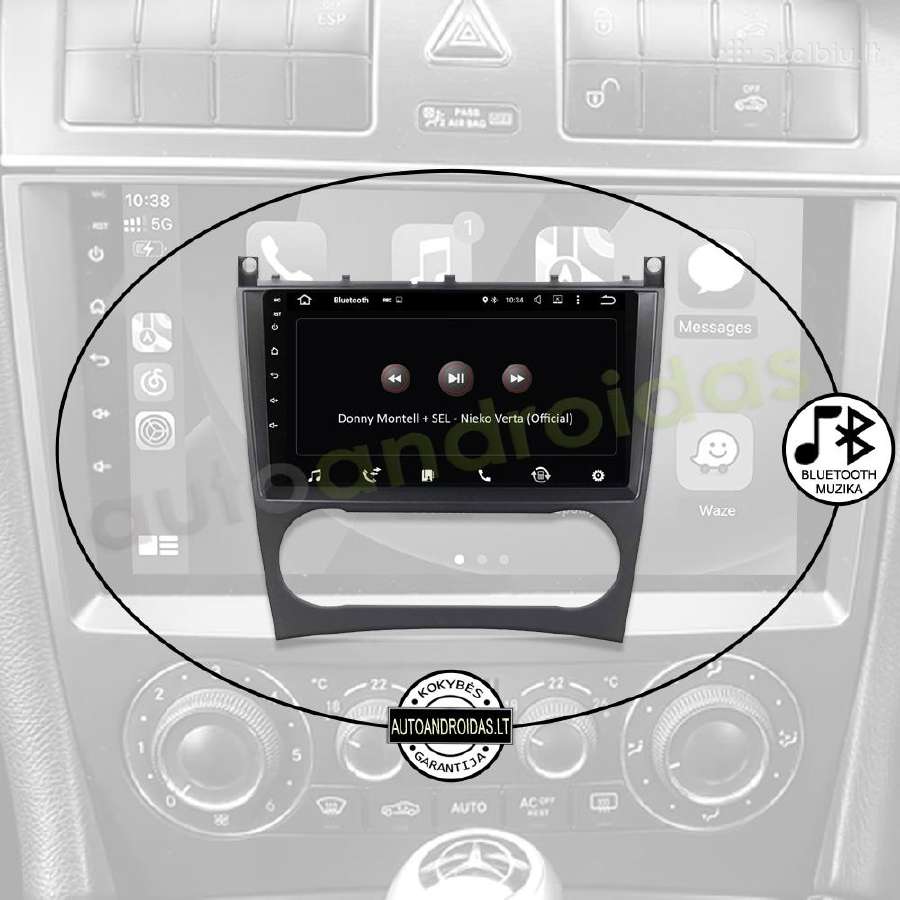 Mercedes C W203 Clk W209 G W463 Android multimedia - nuotraukos Nr. 5
