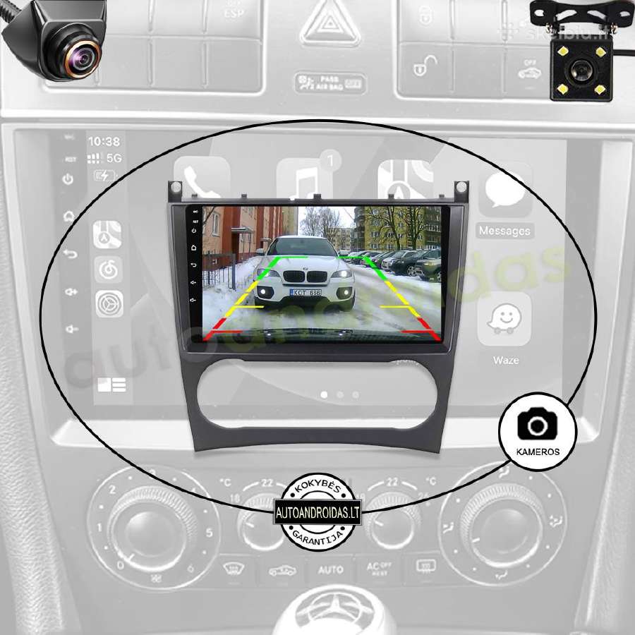 Mercedes C W203 Clk W209 G W463 Android multimedia - nuotraukos Nr. 6