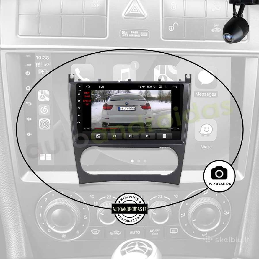 Mercedes C W203 Clk W209 G W463 Android multimedia - nuotraukos Nr. 7