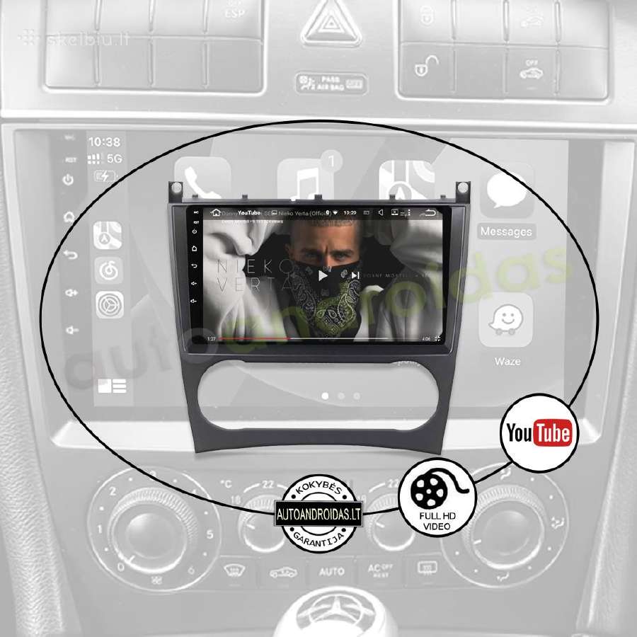 Mercedes C W203 Clk W209 G W463 Android multimedia - nuotraukos Nr. 8