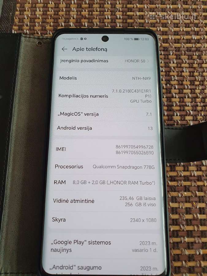 Honor 50 tvarkingas, būklė gera. - nuotraukos Nr. 4
