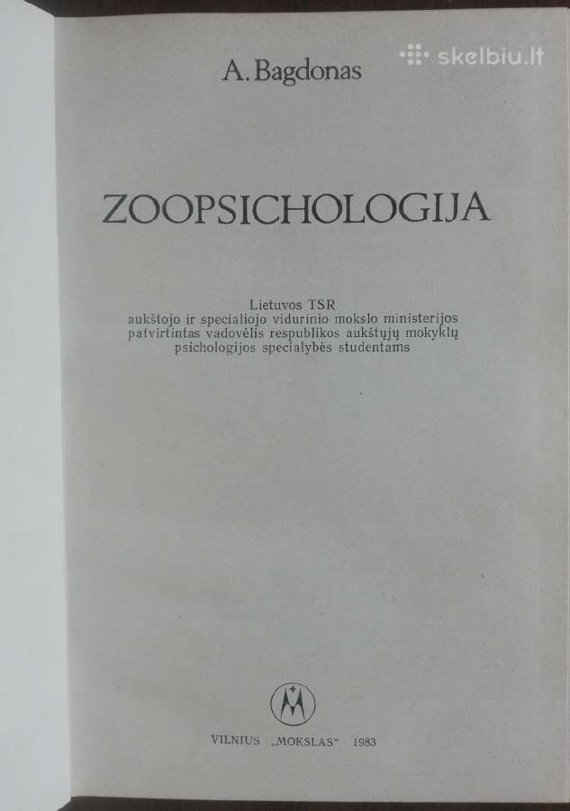 616. Zoopsichologija Bagdonas A. - nuotraukos Nr. 2