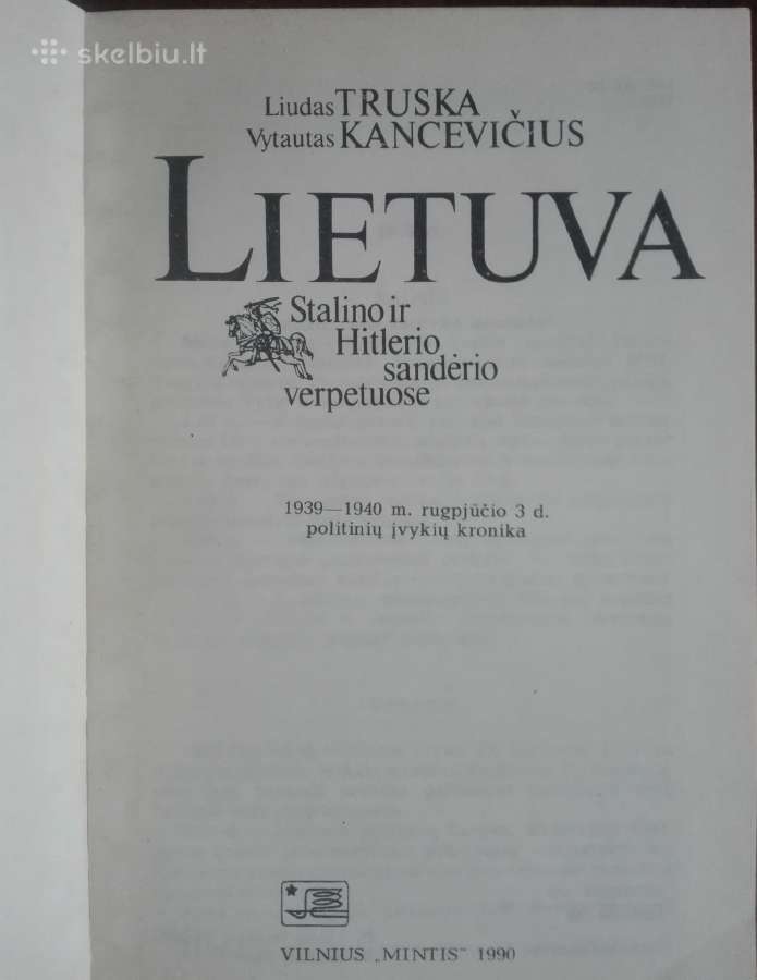 628. Lietuva Stalino Ir Hitlerio Sandėrio Verpetuo - nuotraukos Nr. 2