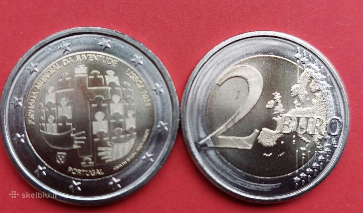 Portugalija 2023m.2€ Pasaulio jaunimo dienos Unc