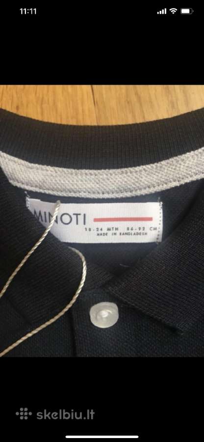 Polo marškinėliai Minoti tamsiai mėlyni - nuotraukos Nr. 2