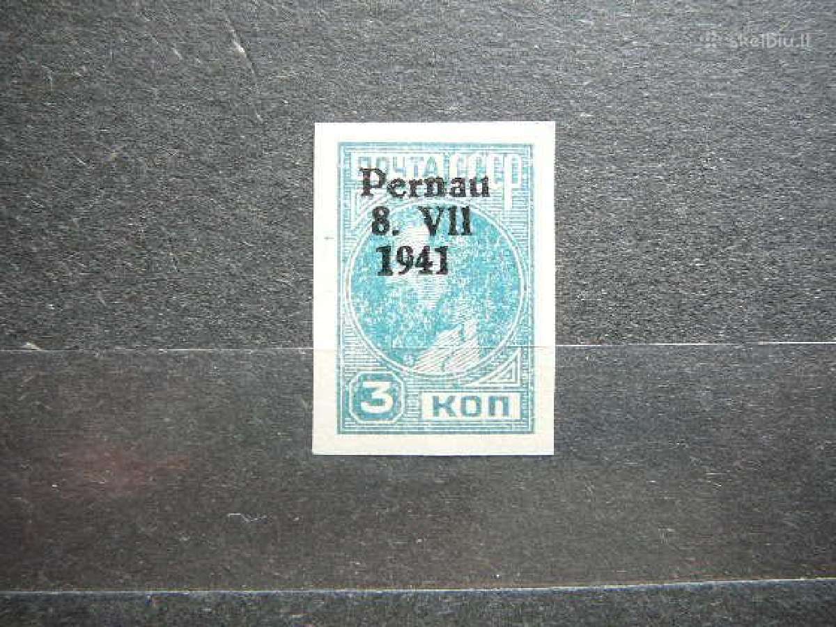 Pernau Estija Vokietija 1941 3k. esp3sb