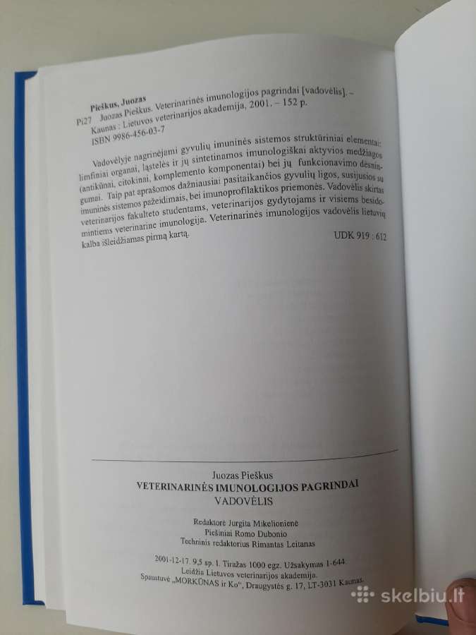 Veterinarinės imunologijos pagrindai - nuotraukos Nr. 2