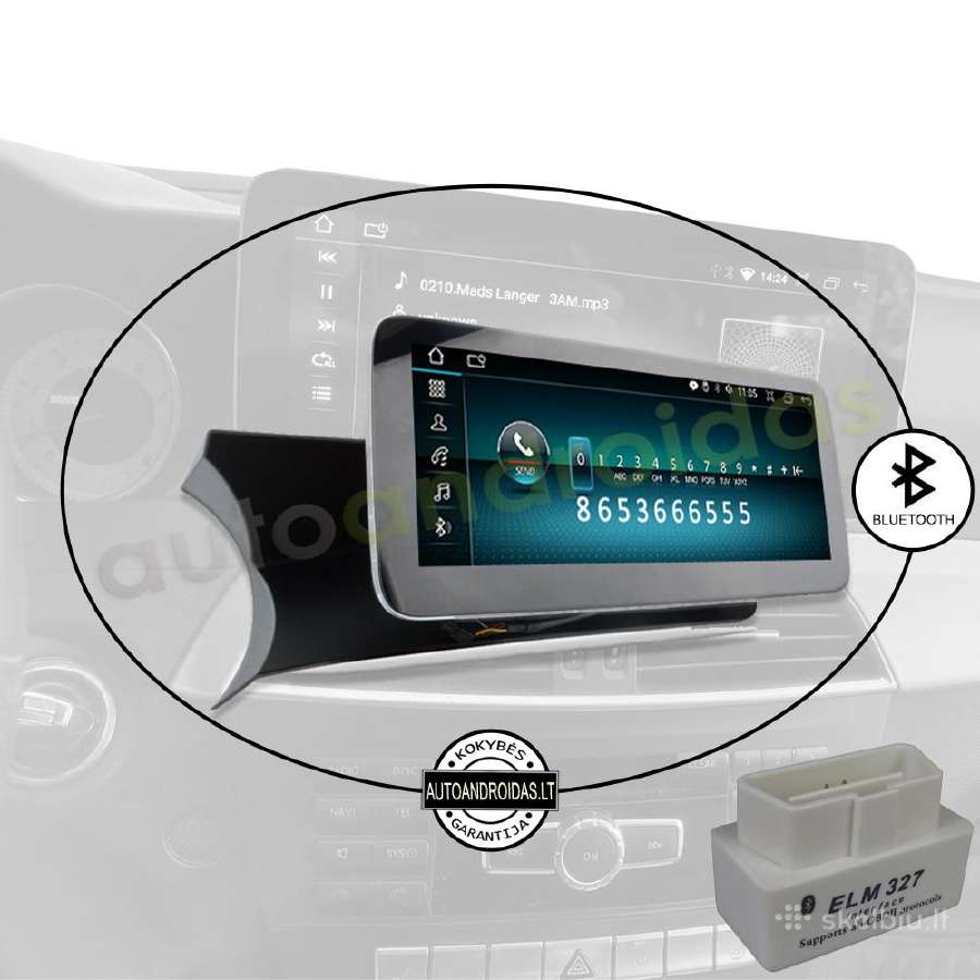Mercedes 2011-18 C W204 S204 Android multimedia - nuotraukos Nr. 4