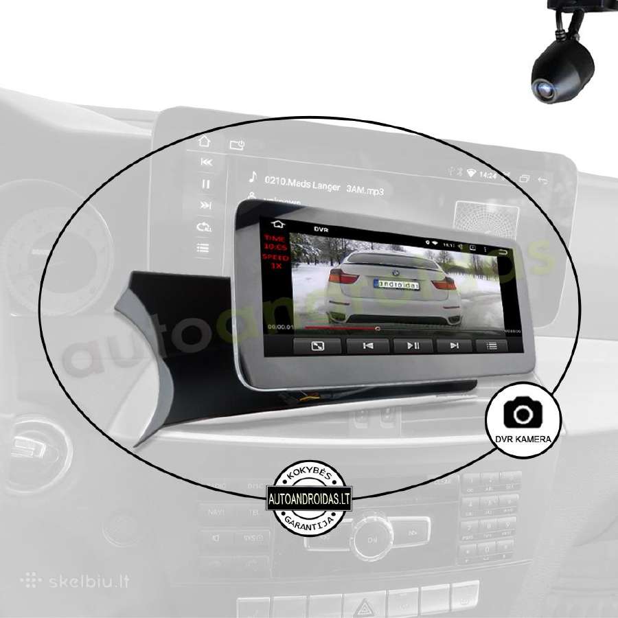 Mercedes 2011-18 C W204 S204 Android multimedia - nuotraukos Nr. 7