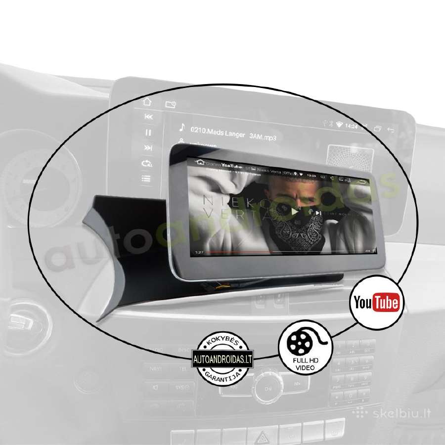 Mercedes 2011-18 C W204 S204 Android multimedia - nuotraukos Nr. 8