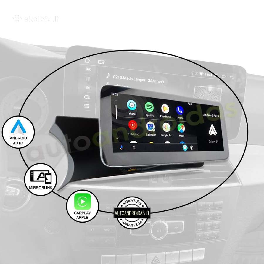 Mercedes 2011-18 C W204 S204 Android multimedia - nuotraukos Nr. 9