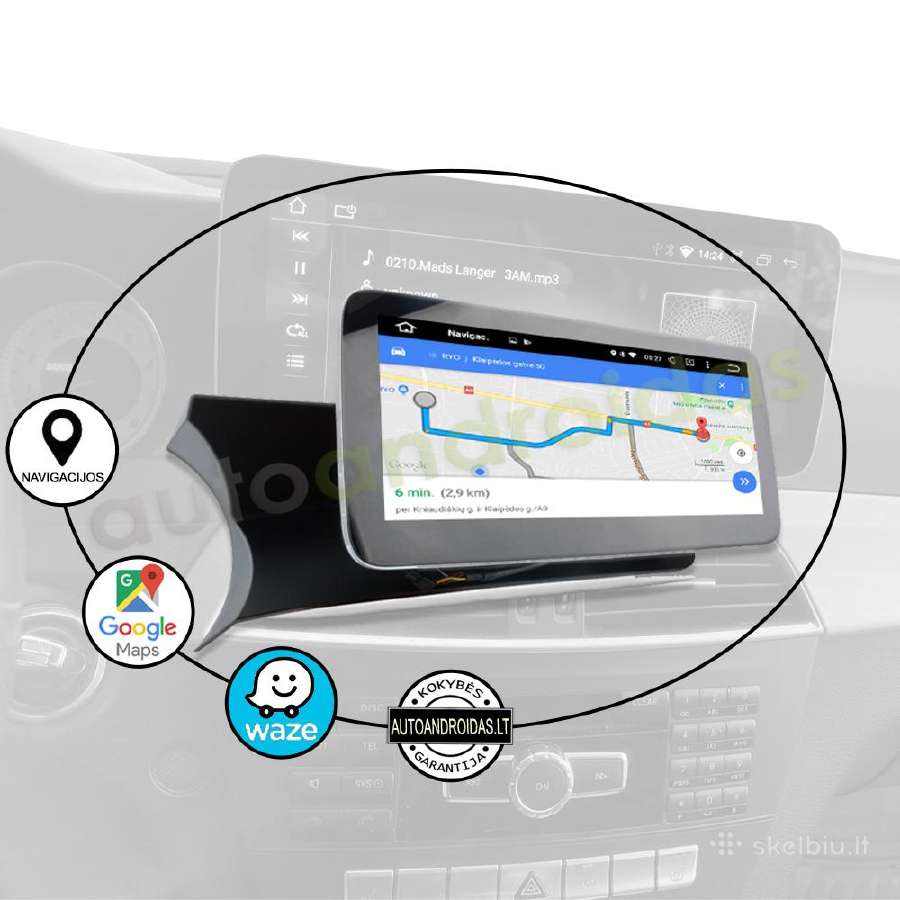 Mercedes 2011-18 C W204 S204 Android multimedia - nuotraukos Nr. 10