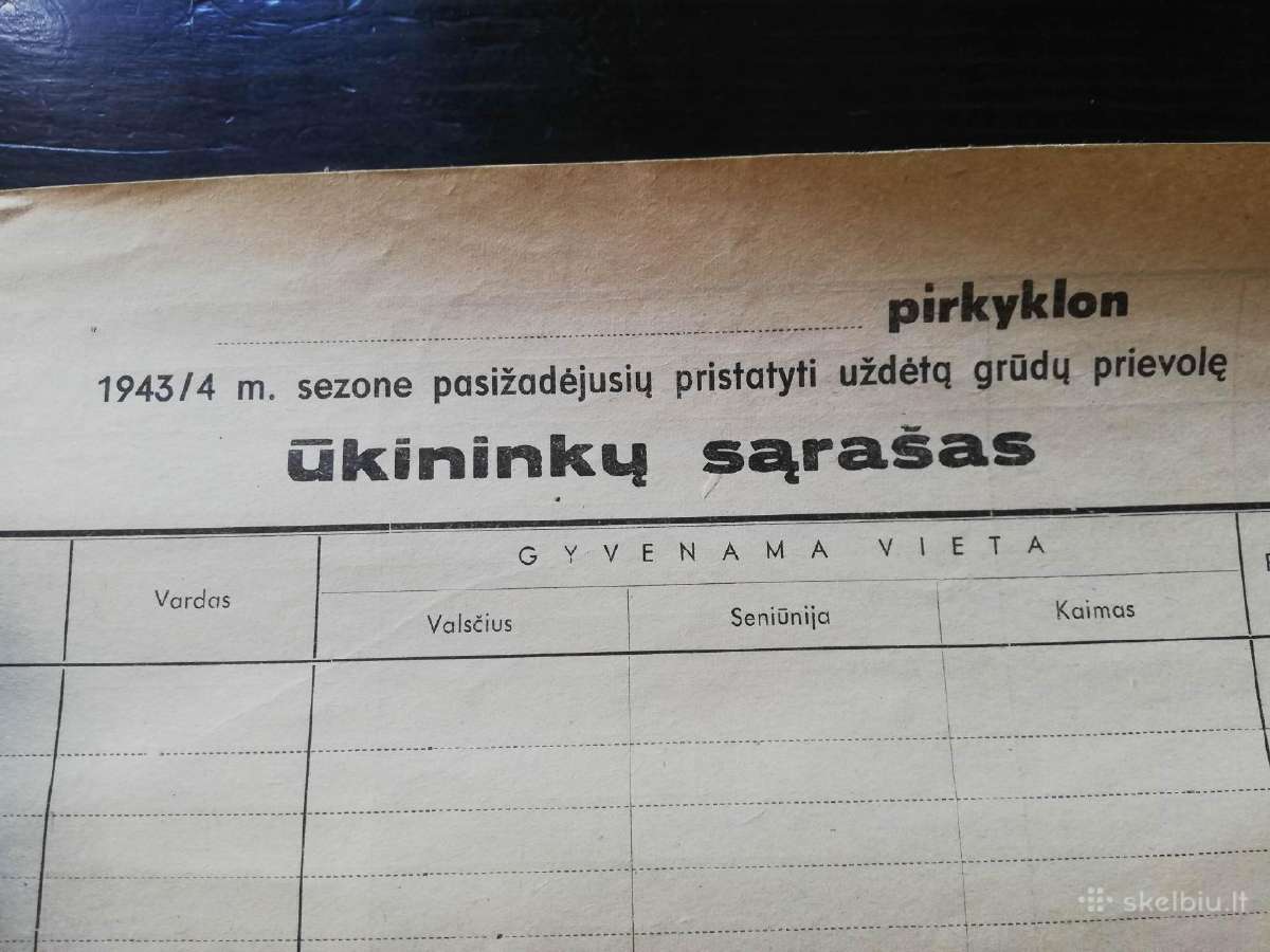 Prievoles lapas 1943m