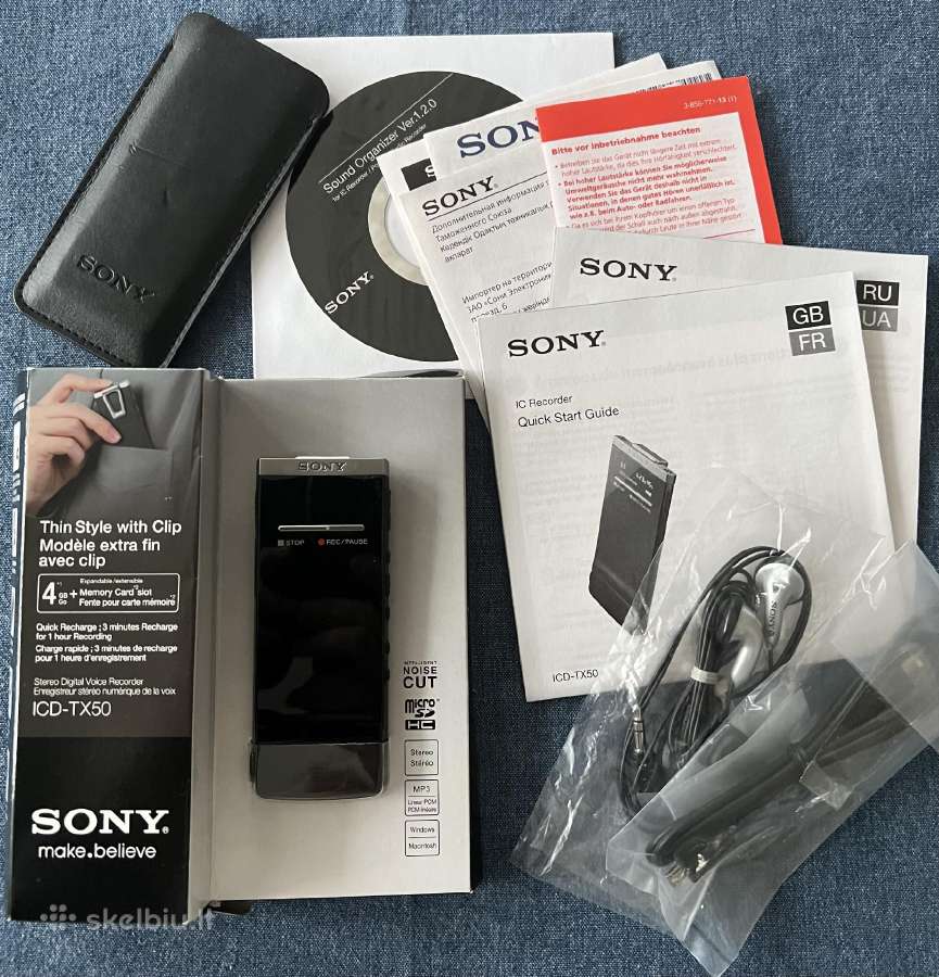 Sony Tx serijos skaitmeninis diktofonas Icd-tx50 - nuotraukos Nr. 5