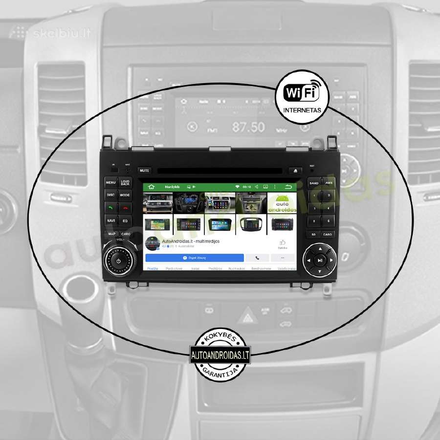 Crafter Sprinter A W169 B W245 Android multimedia - nuotraukos Nr. 3