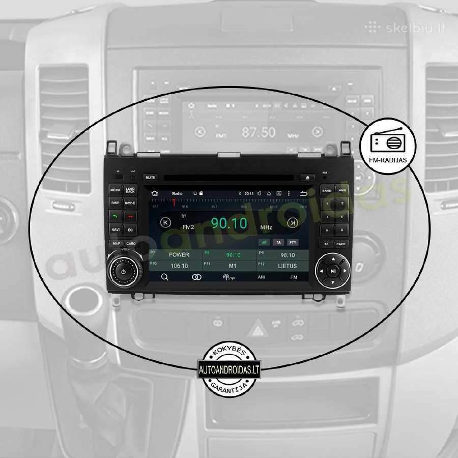 Crafter Sprinter A W169 B W245 Android multimedia - nuotraukos Nr. 4