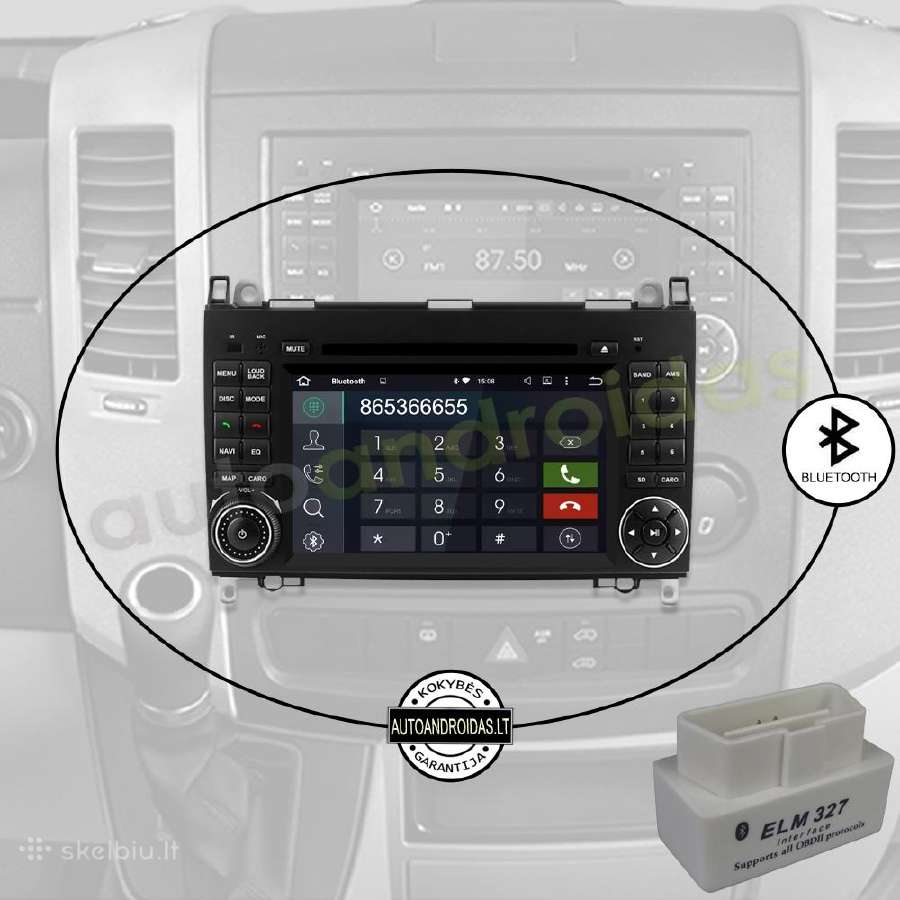 Crafter Sprinter A W169 B W245 Android multimedia - nuotraukos Nr. 5