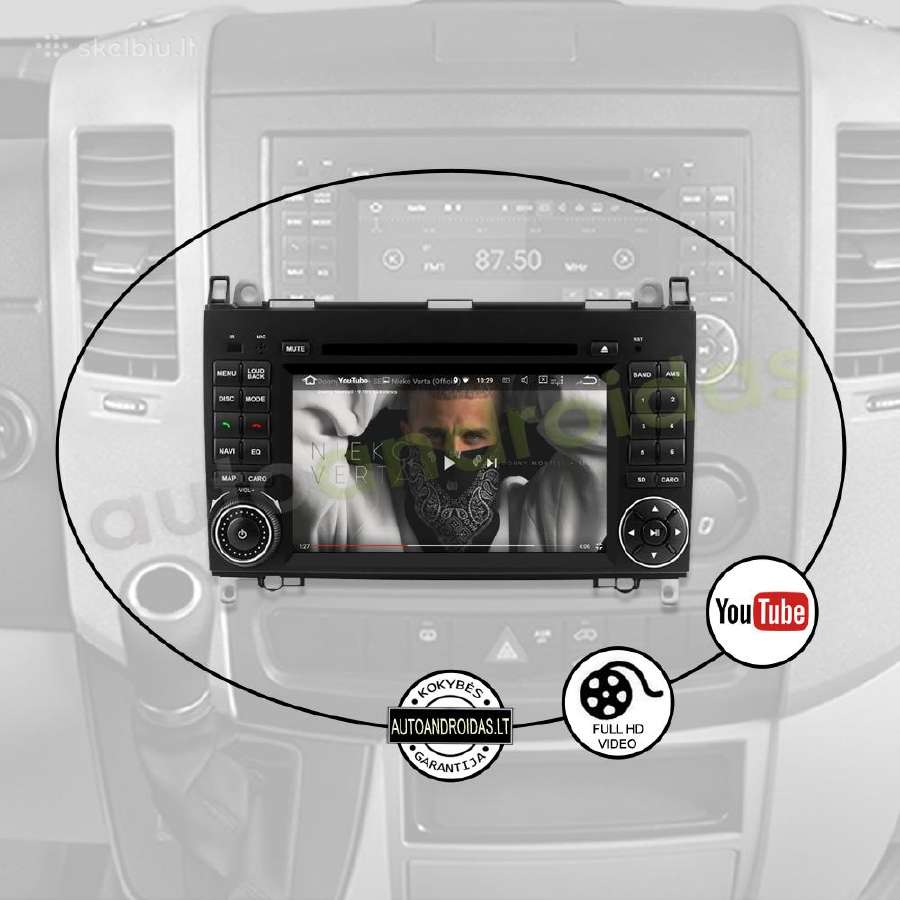 Crafter Sprinter A W169 B W245 Android multimedia - nuotraukos Nr. 9