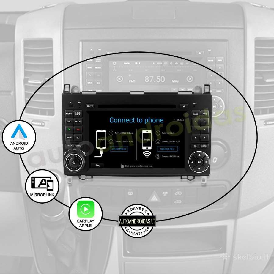Crafter Sprinter A W169 B W245 Android multimedia - nuotraukos Nr. 10