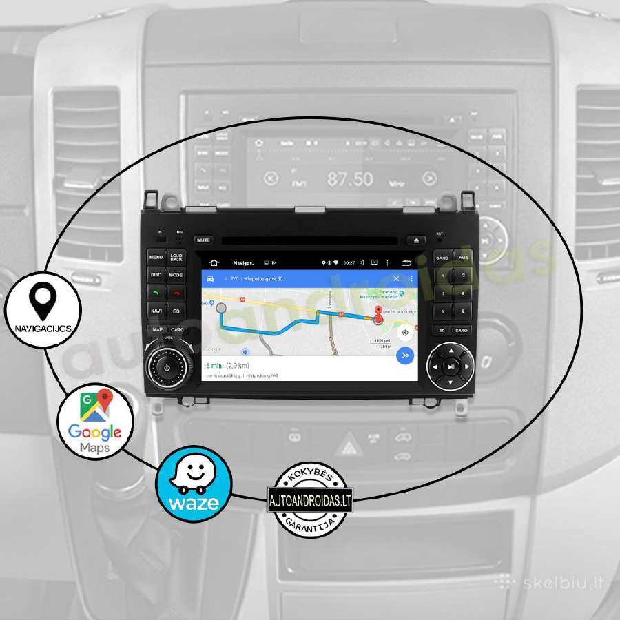 Crafter Sprinter A W169 B W245 Android multimedia - nuotraukos Nr. 11