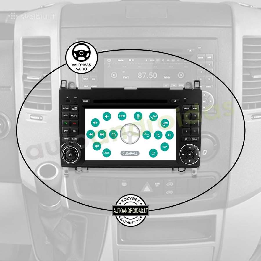 Crafter Sprinter A W169 B W245 Android multimedia - nuotraukos Nr. 12