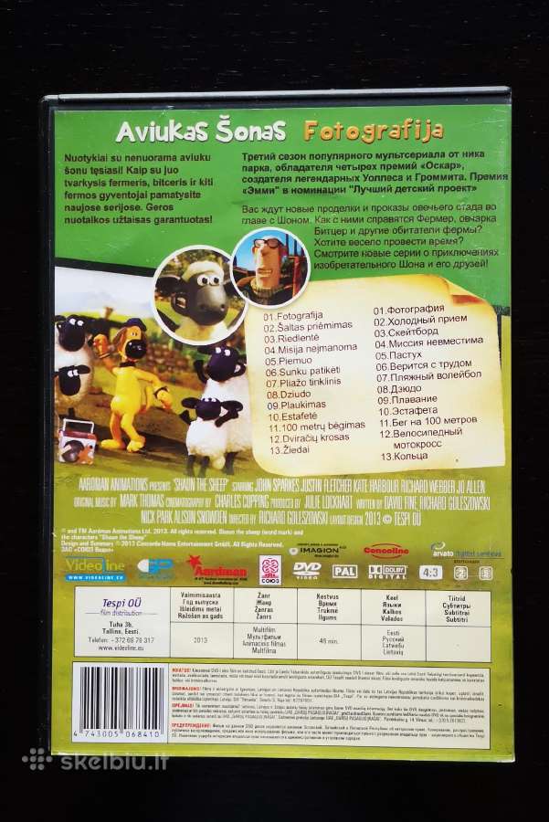 Aviukas Šonas Fotografija Dvd Shaun the Sheep - nuotraukos Nr. 2