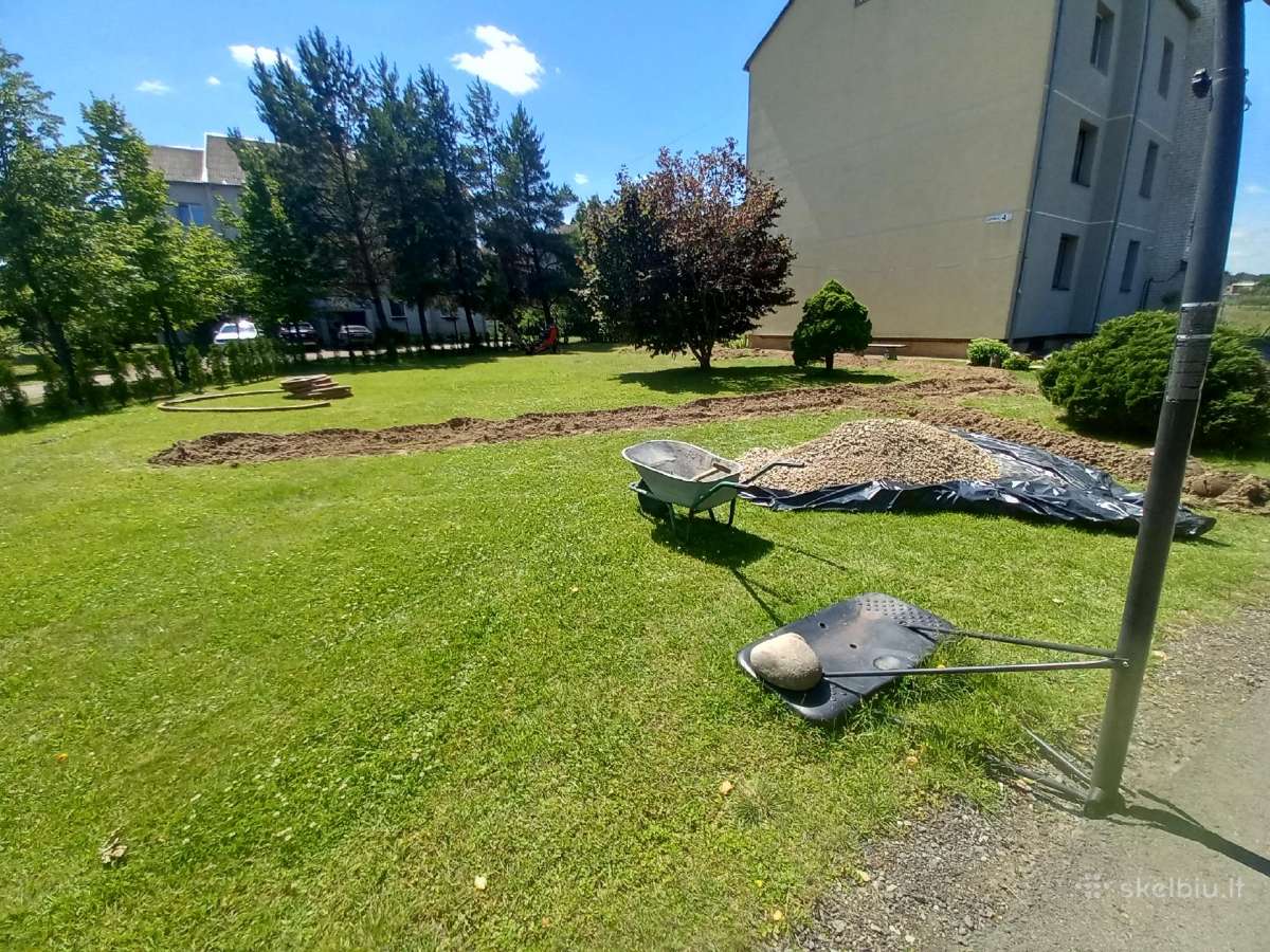 Drenažas,tranšėju kasimas - nuotraukos Nr. 3