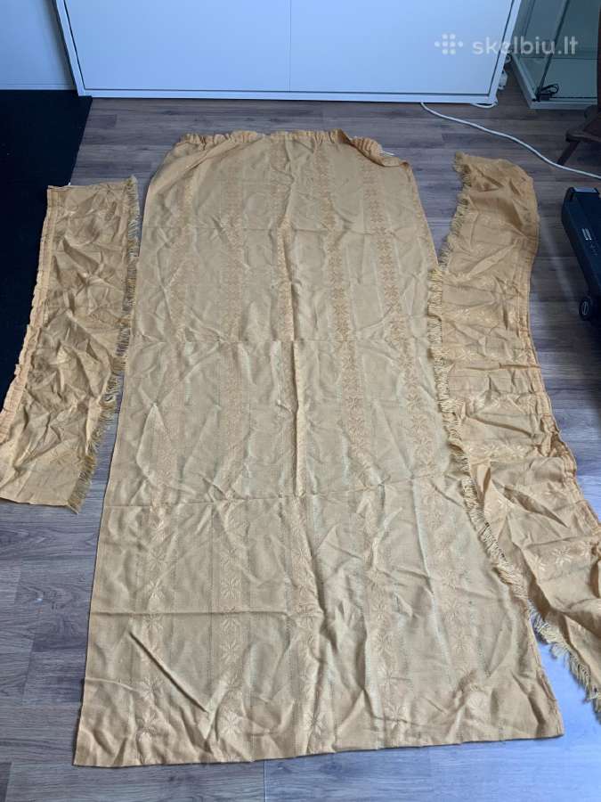 Orandžinės užuolaidos apie 250x150cm - nuotraukos Nr. 2