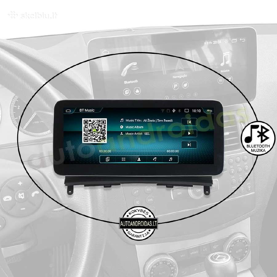 Mercedes 2007-10 C W204 S204 Android multimedia - nuotraukos Nr. 5