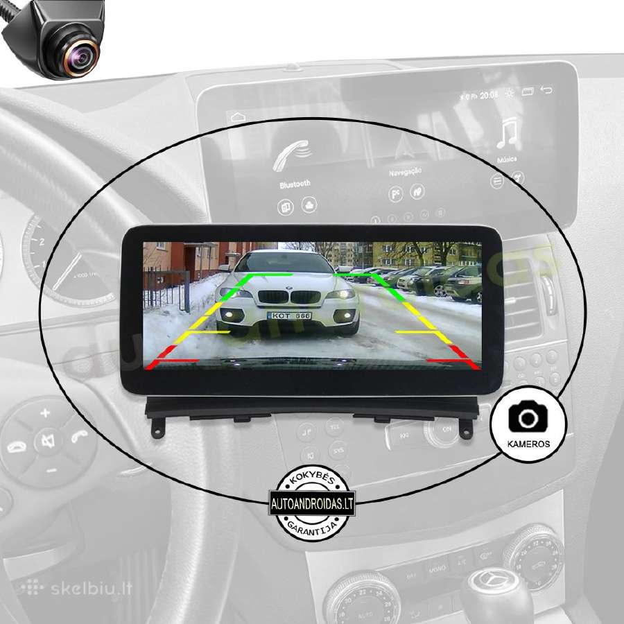 Mercedes 2007-10 C W204 S204 Android multimedia - nuotraukos Nr. 6
