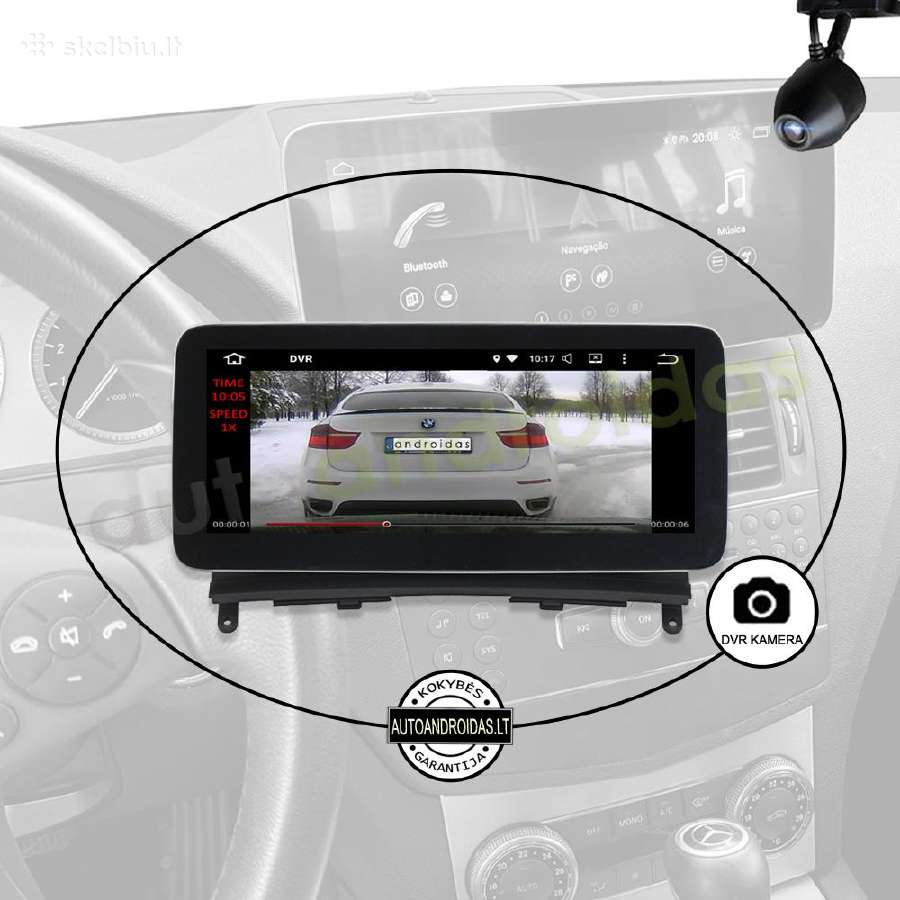 Mercedes 2007-10 C W204 S204 Android multimedia - nuotraukos Nr. 7