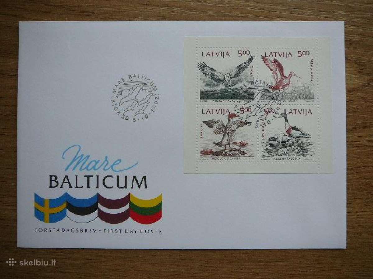 Lietuva Latvija Estija Svedija Fdc le1992f - nuotraukos Nr. 4