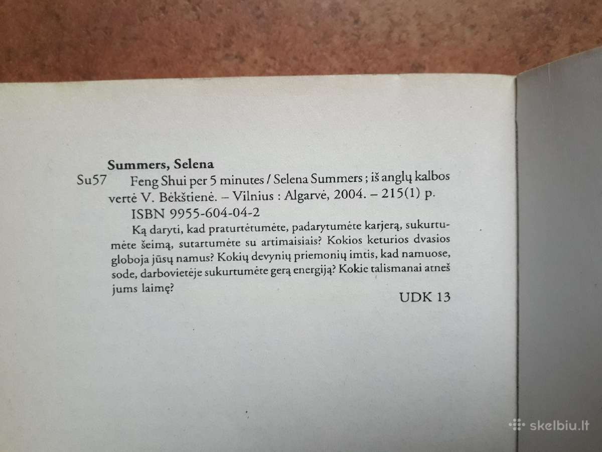 Selena Summers "Feng shui per 5 minutes" 2004 m. - nuotraukos Nr. 7