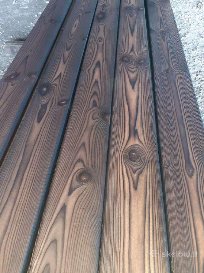 Deginta mediena fasadui / terasai / tvorai