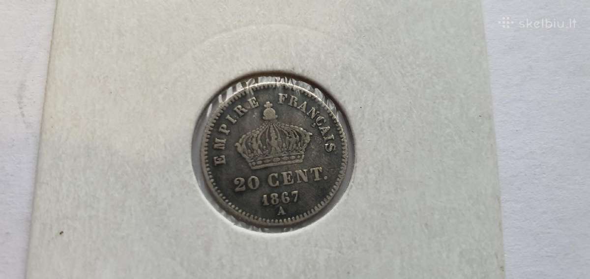 1867 20 centimes Prancuzija