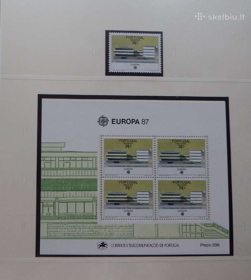 Europa/cept 1987-91 m. serija pilnai - nuotraukos Nr. 6