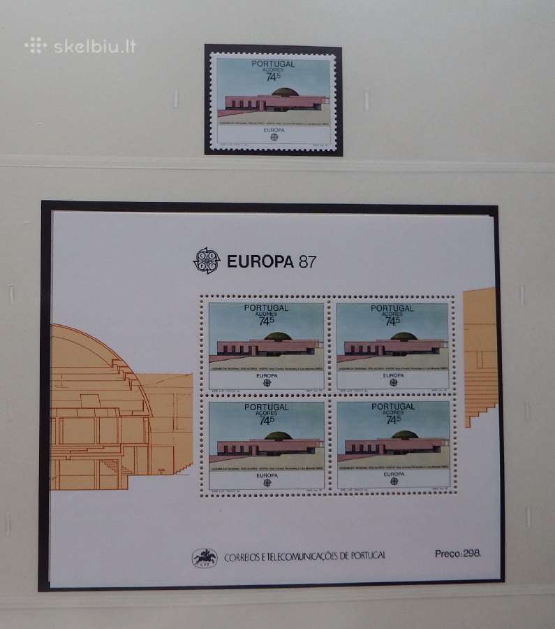 Europa/cept 1987-91 m. serija pilnai - nuotraukos Nr. 7