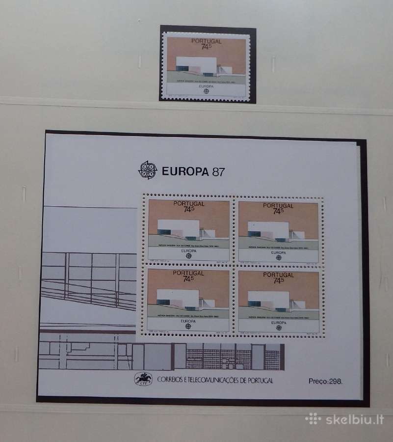 Europa/cept 1987-91 m. serija pilnai - nuotraukos Nr. 8