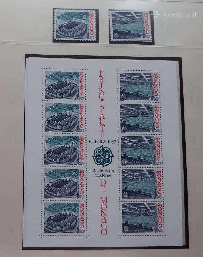 Europa/cept 1987-91 m. serija pilnai - nuotraukos Nr. 9