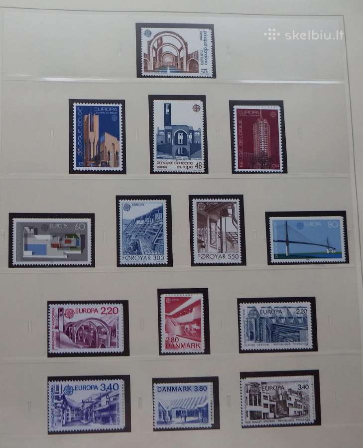 Europa/cept 1987-91 m. serija pilnai - nuotraukos Nr. 11