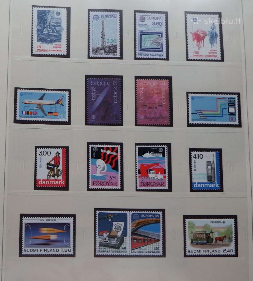 Europa/cept 1987-91 m. serija pilnai - nuotraukos Nr. 12
