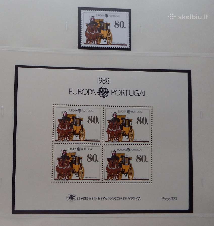 Europa/cept 1987-91 m. serija pilnai - nuotraukos Nr. 17