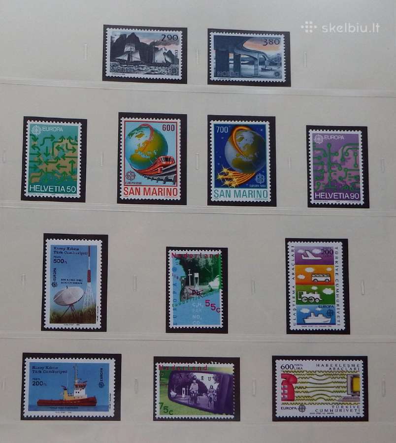 Europa/cept 1987-91 m. serija pilnai - nuotraukos Nr. 20