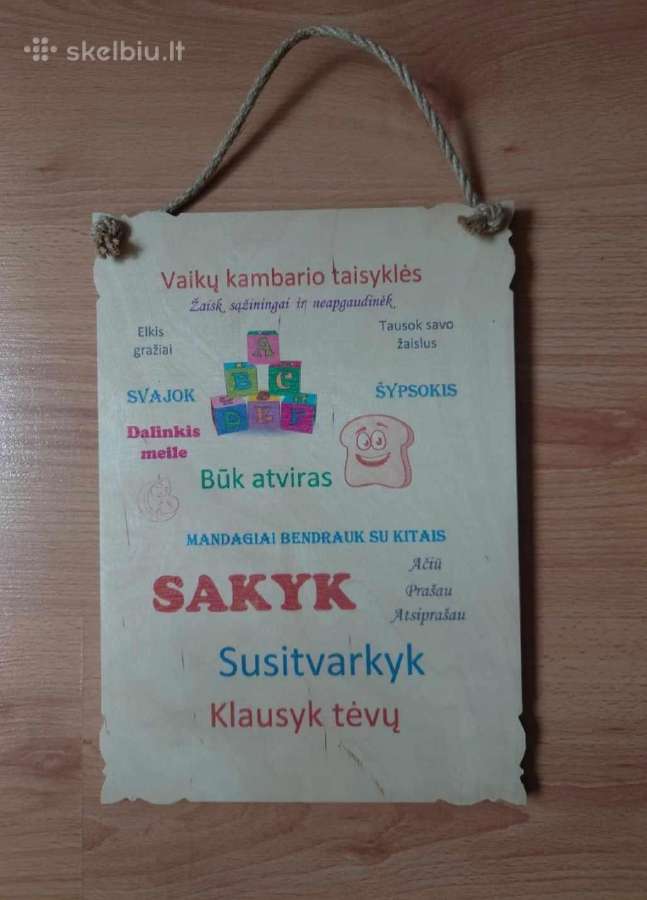 Vaikų kambario taisyklės