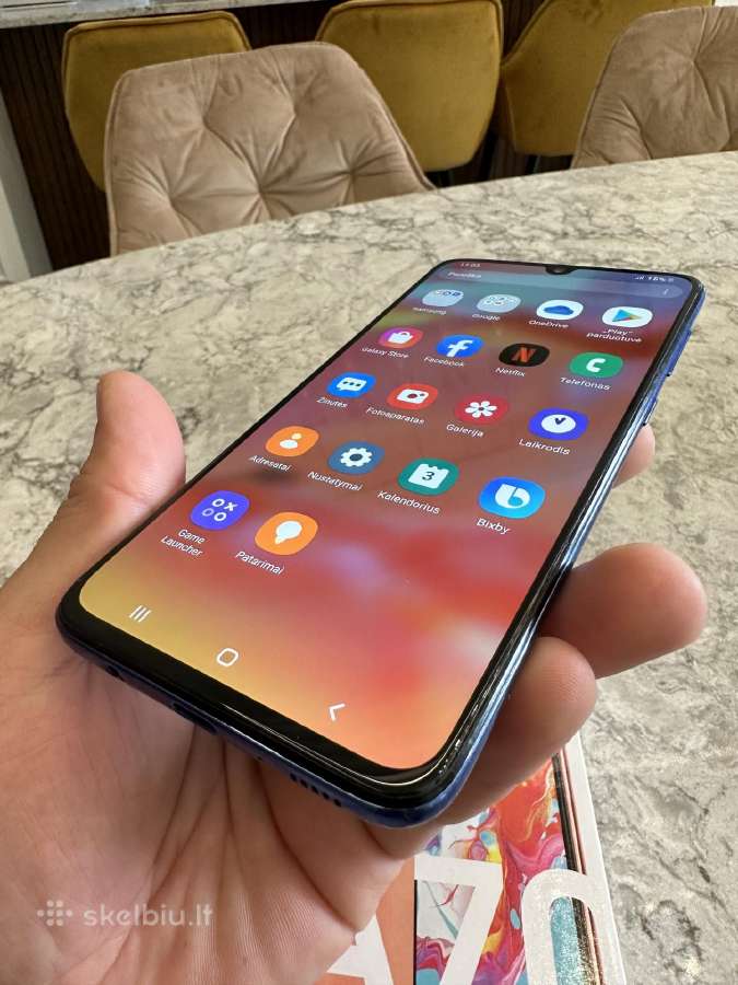 Mttp parduoda Samsung A70, pilnai veikia