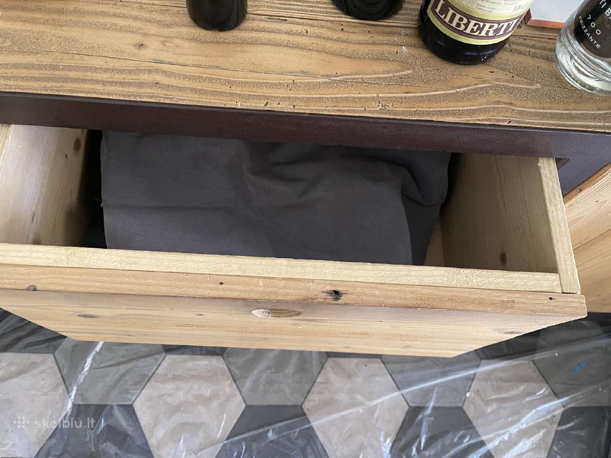 Komoda credenza ir 2 stalai is italijos - nuotraukos Nr. 3