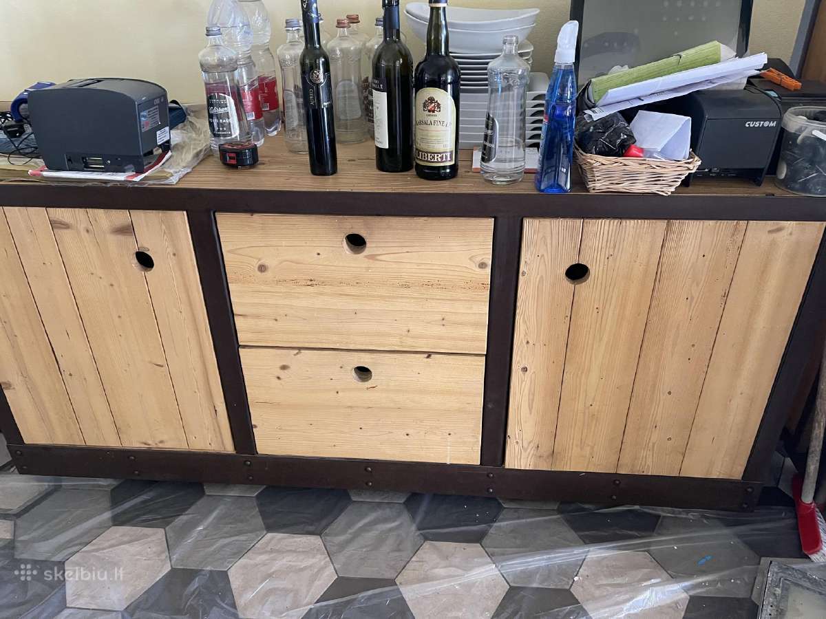 Komoda credenza ir 2 stalai is italijos - nuotraukos Nr. 6